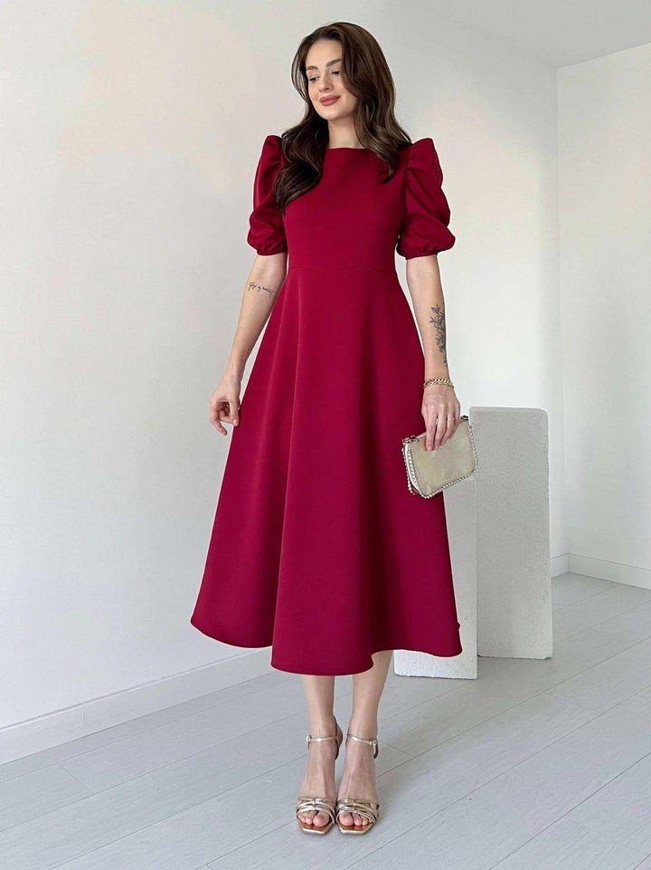 Gul-e-Surkh – Puff Sleeve Maxi